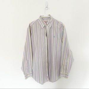 Brooks Brothers Men’s dress shirt. Multicolor striped. Size M